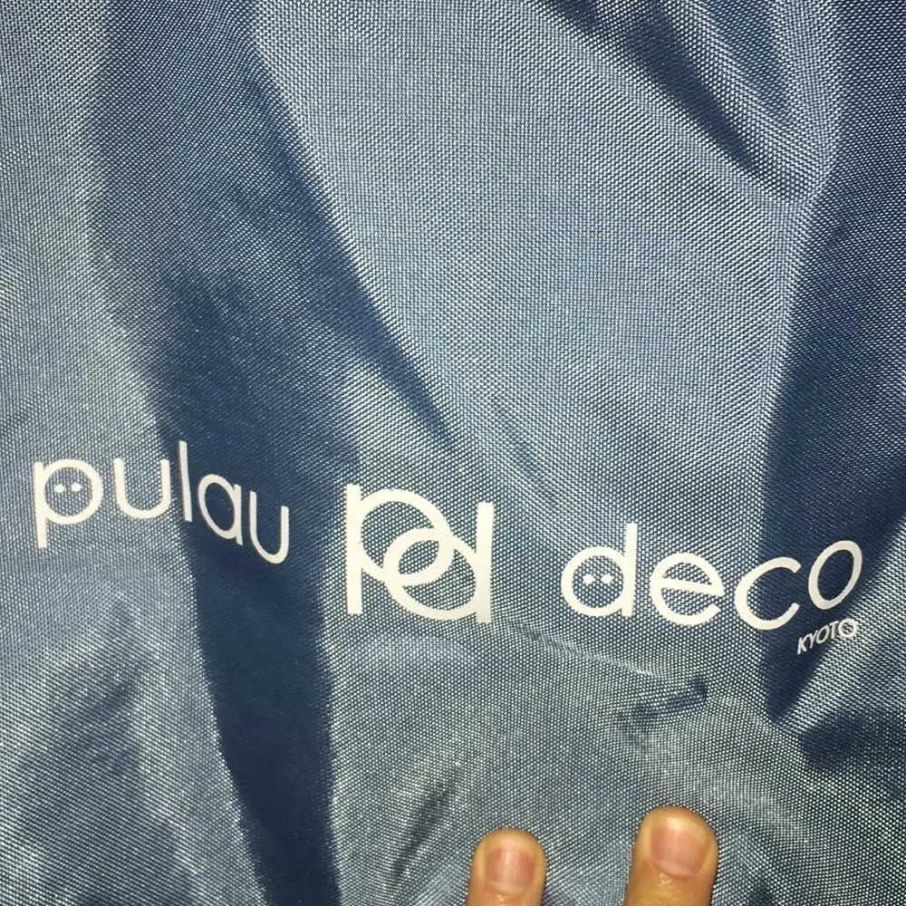 Pilau deco Kyoto Japan shopping shoulder bag blue